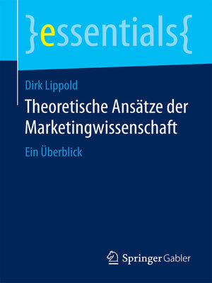 cover image of Theoretische Ansätze der Marketingwissenschaft